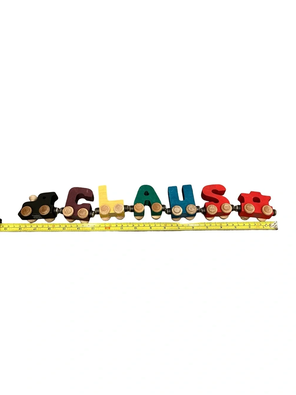 Maple Landmark Name Train Wooden Letters Magnetic Connection Engines CLAUS Lot